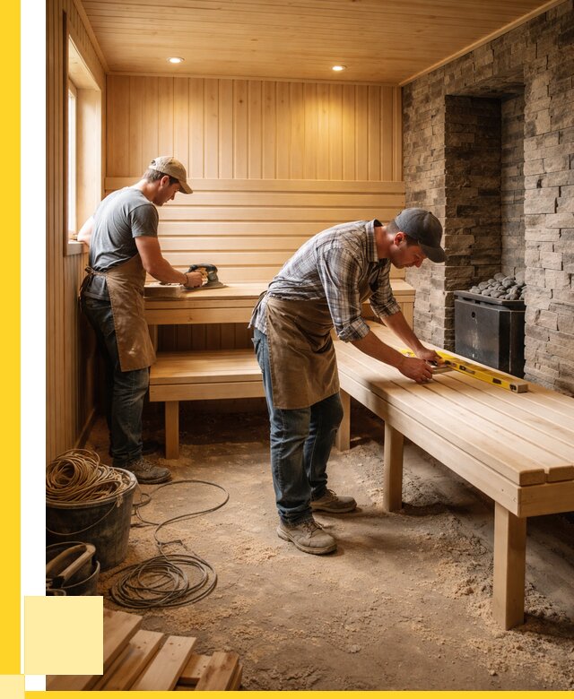 Отделка бани в Ломоносове: внутренняя отделка от 3074 р. | ЭриданЛмн