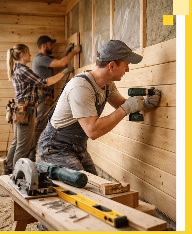 Обшивка бань под ключ в Ломоносове: отделка стен и потолков