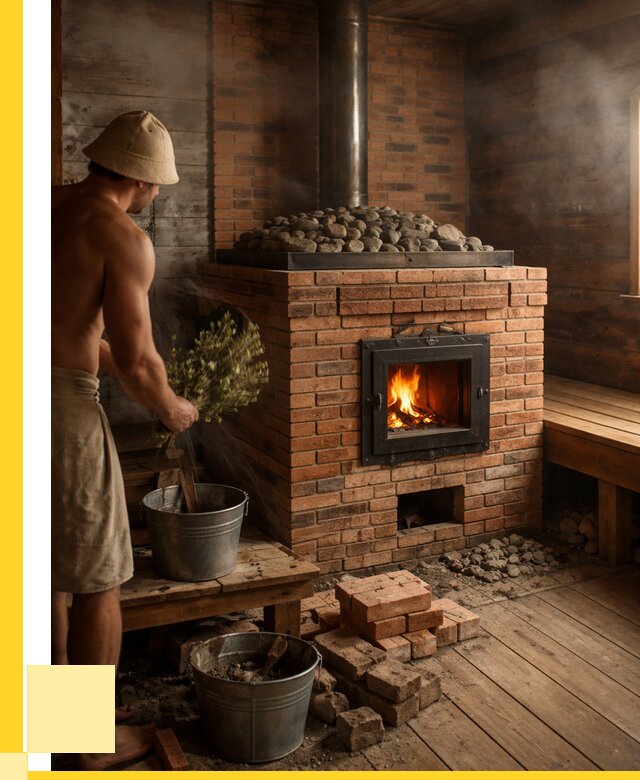 Кирпичные банные печи в Ломоносове от 92205 р. | ЭриданЛмн