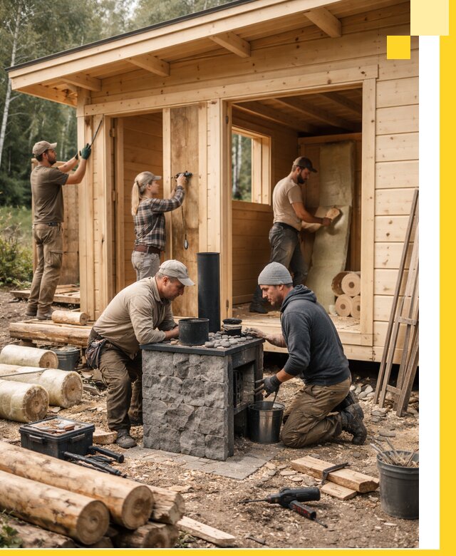 Купить баню под ключ в Ломоносове строительство монтаж отделка