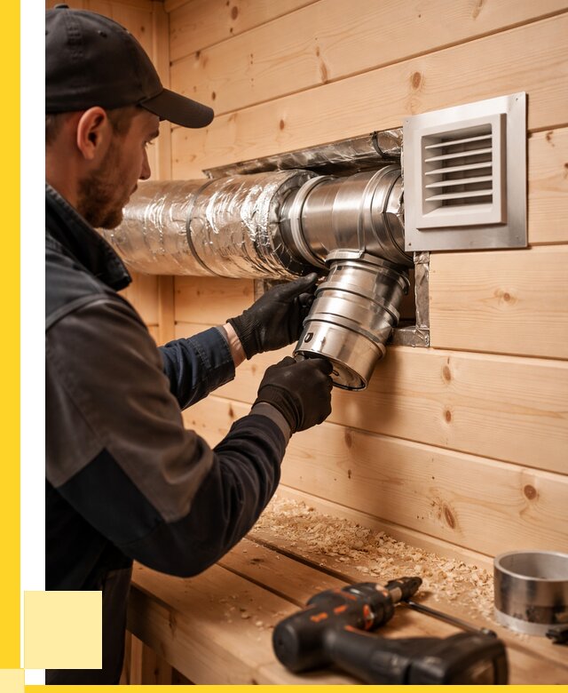 Монтаж вентиляции бани в Ломоносове от 12294 р. | ЭриданЛмн