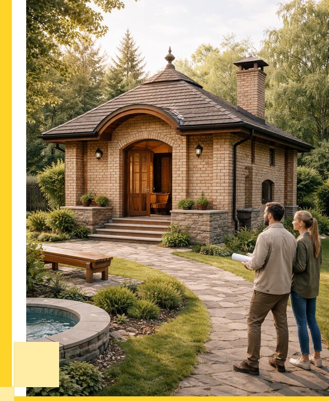 Проект кирпичной бани в Ломоносове от 30735 р. | ЭриданЛмн