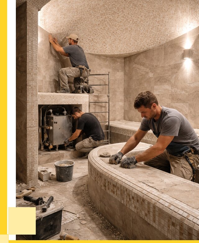 Монтаж хамамов под ключ в Ломоносове от 256125 р. ЭриданЛмн