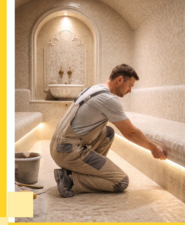 Отделка хамамов под ключ в Ломоносове от 5635 р. | ЭриданЛмн