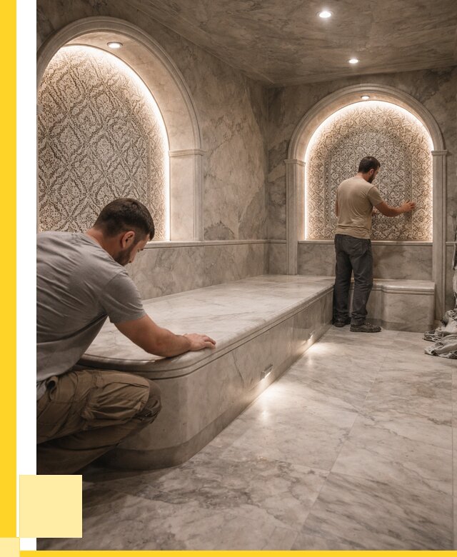 Турецкие бани под ключ в Ломоносове от 256125 р. | ЭриданЛмн