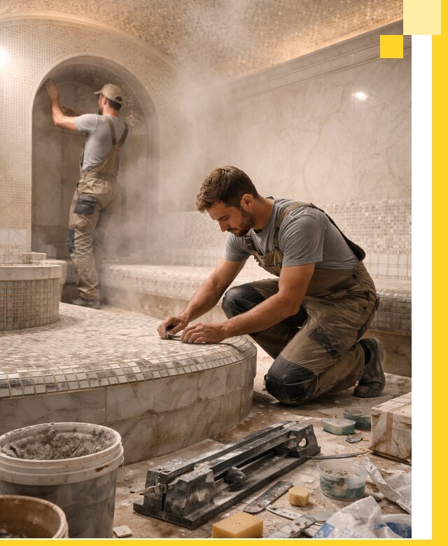 Профессиональный дизайн хамама и SPA под ключ в Ломоносове