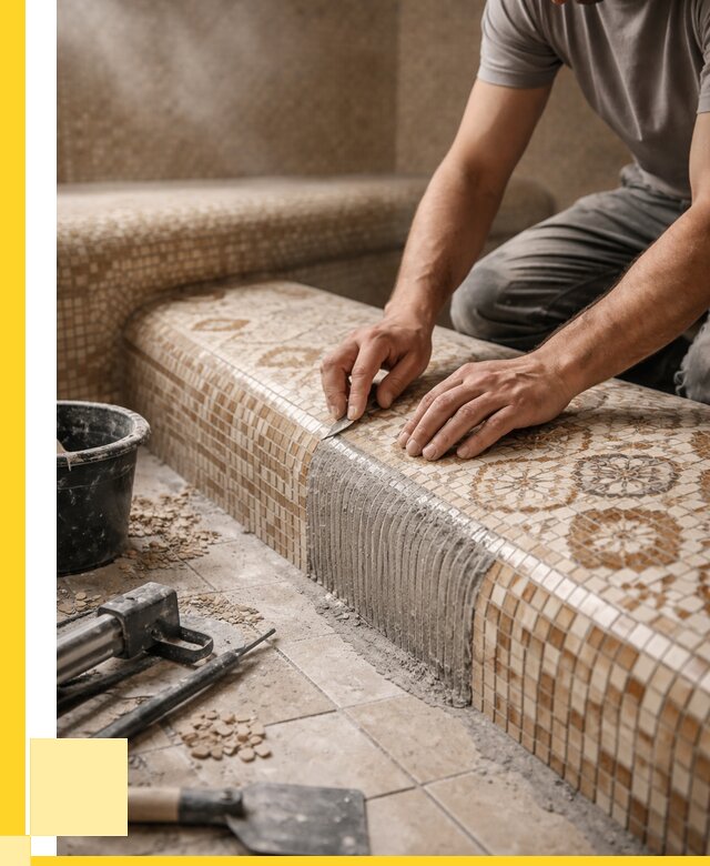 Плитка для хамама под ключ в Ломоносове от 3586 р. | ЭриданЛмн