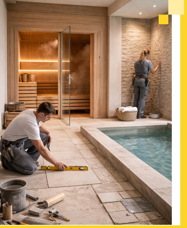 Комплексный дизайн и отделка интерьеров SPA под ключ в Ломоносове